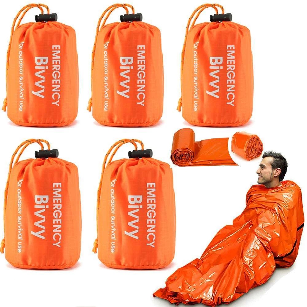 Emergency Mylar Blanket - 1-5 Pak Kantong Tidur Darurat Selimut