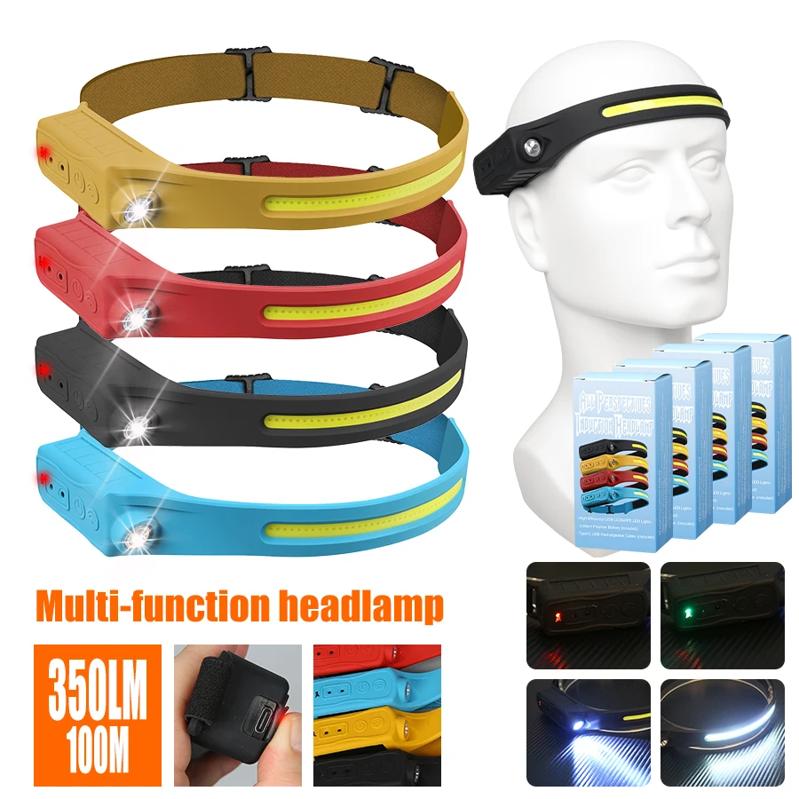 Headlamp - Lampu Depan Isi Ulang 350 Lumen