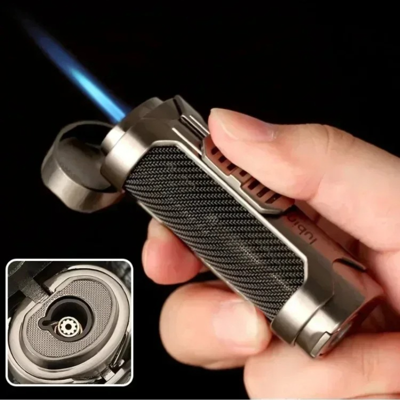 Outdoor Windproof Lighter - LUBINSKI Pemantik Cerutu Logam Portabel Tahan