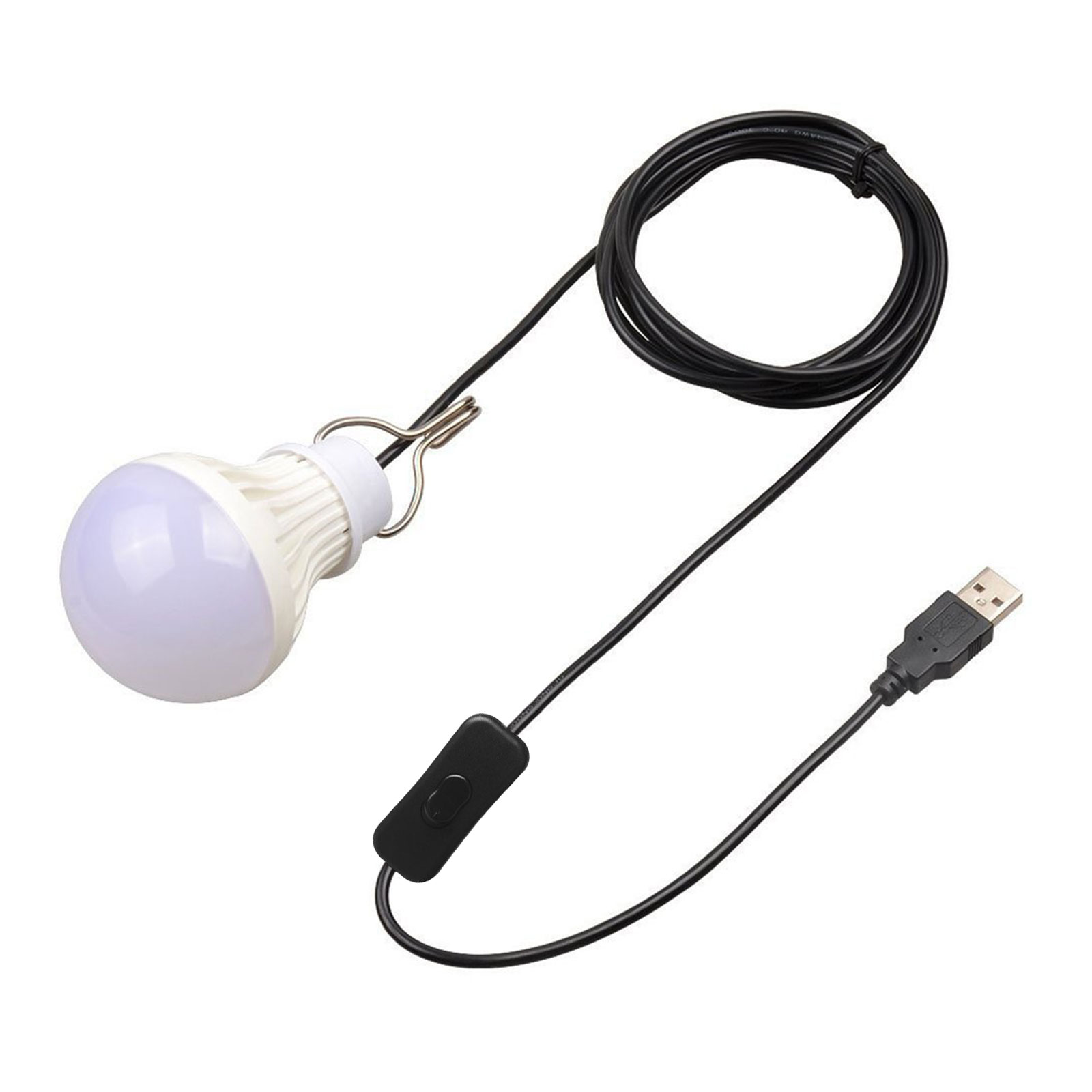 Outdoor Camping Lights String - Kabel Sakelar Putih Hangat 3000K Lampu