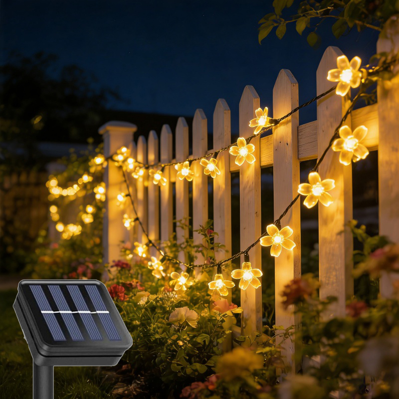 Outdoor Camping Lights String - Lampu Tali LED Tenaga Surya Luar