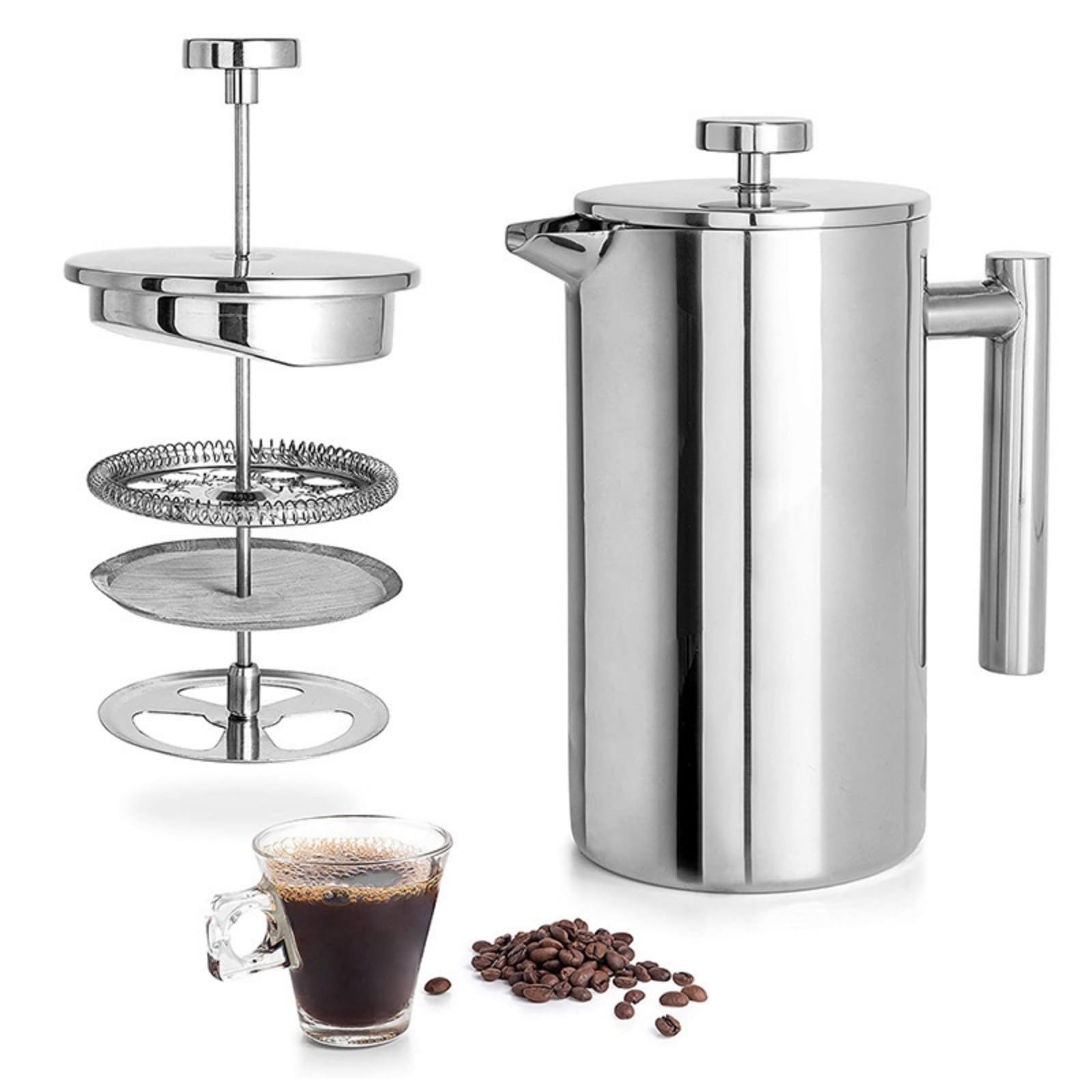Camp Percolator Coffee - French Press Portabel Stainless Steel, Mug