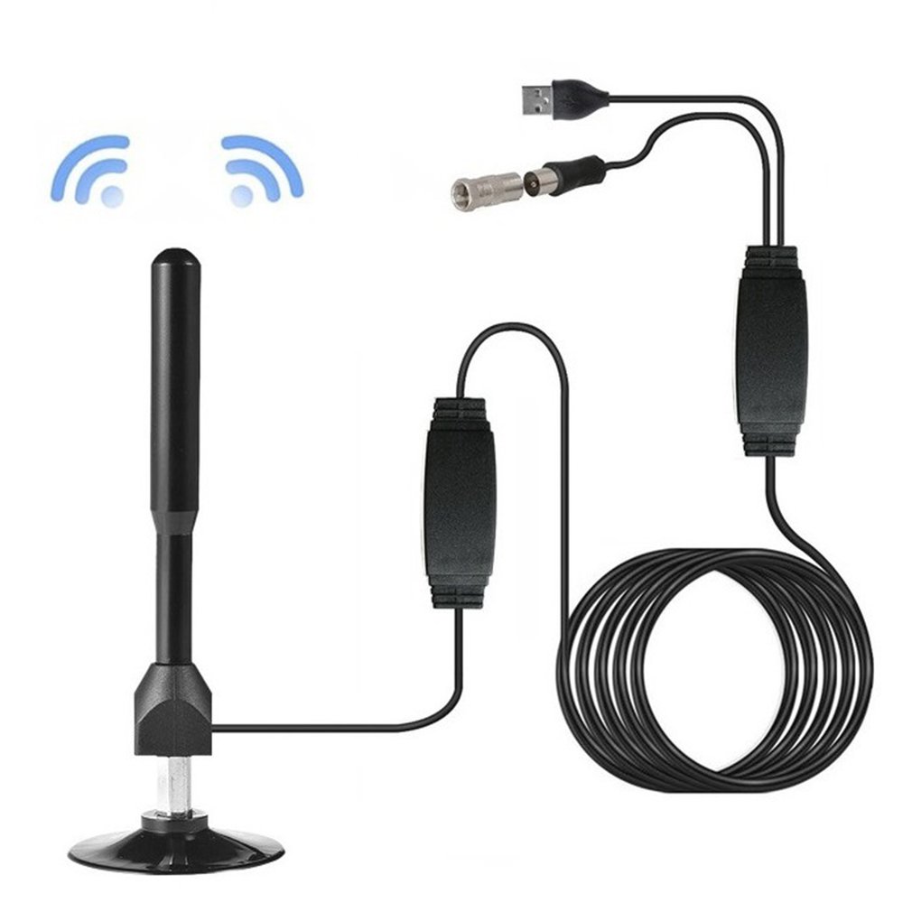 Outdoor Camping Tv - Kotak antena TV 4K FM/VHF/UHF, antena