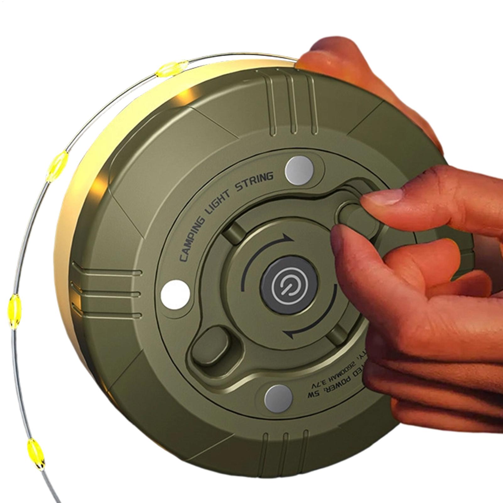 Outdoor Camping Lights String - Lampu Tenda Camping Retraktil 20m Tipe-C