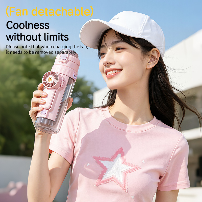 Outdoor Camping Misting Fan - Botol Air Semprot 2-in-1 untuk Musim