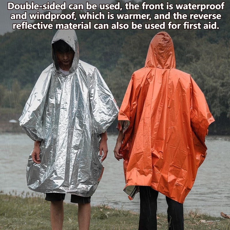 Emergency Mylar Blanket - 1-10 Buah Selimut Foil Termal Ponco