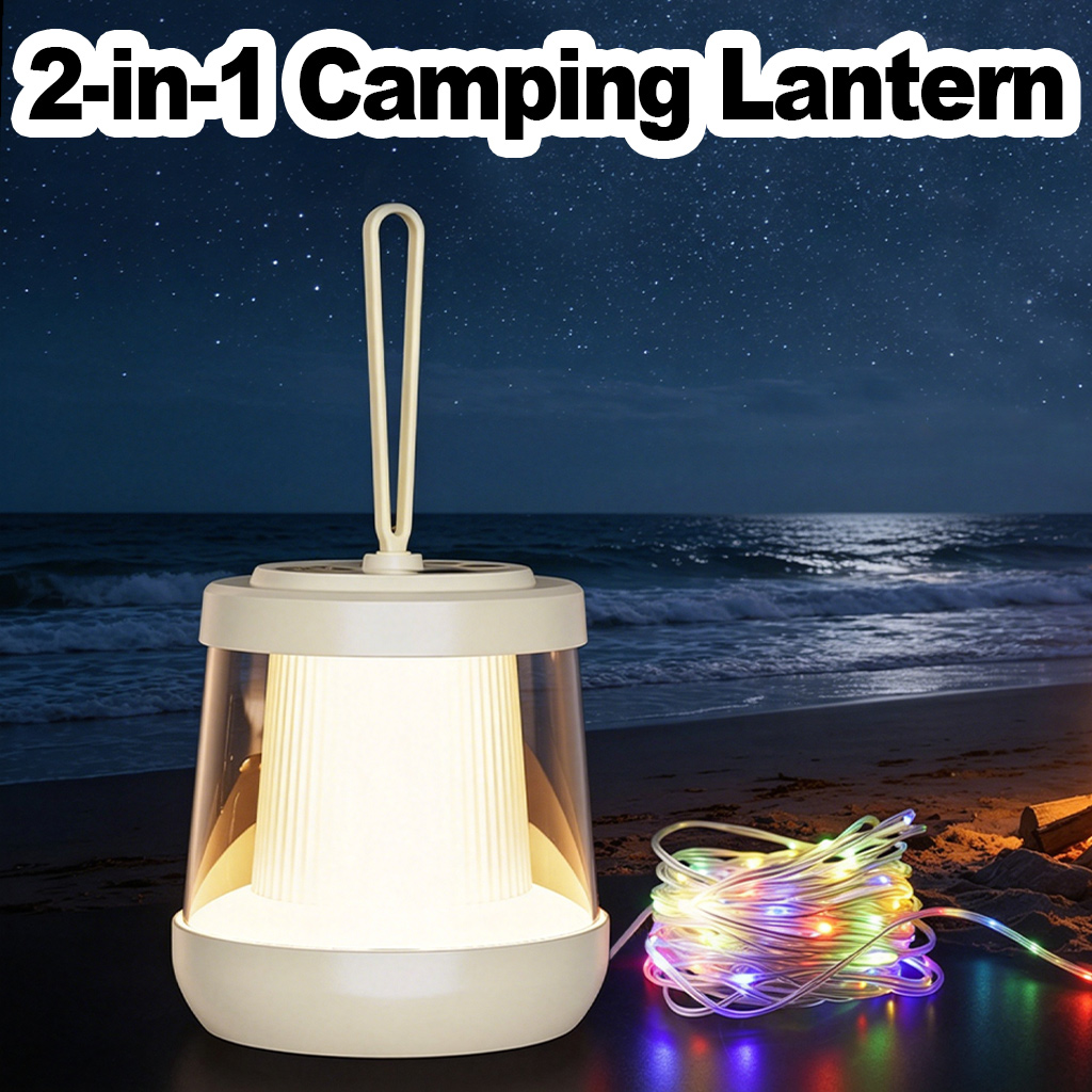 Outdoor Camping Lights String - Lampu Camping & Lampu Hias 2-in-1
