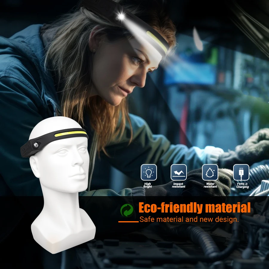 Lampu Depan Sensor Gerak Isi U - Headlamp ulasan dan harga