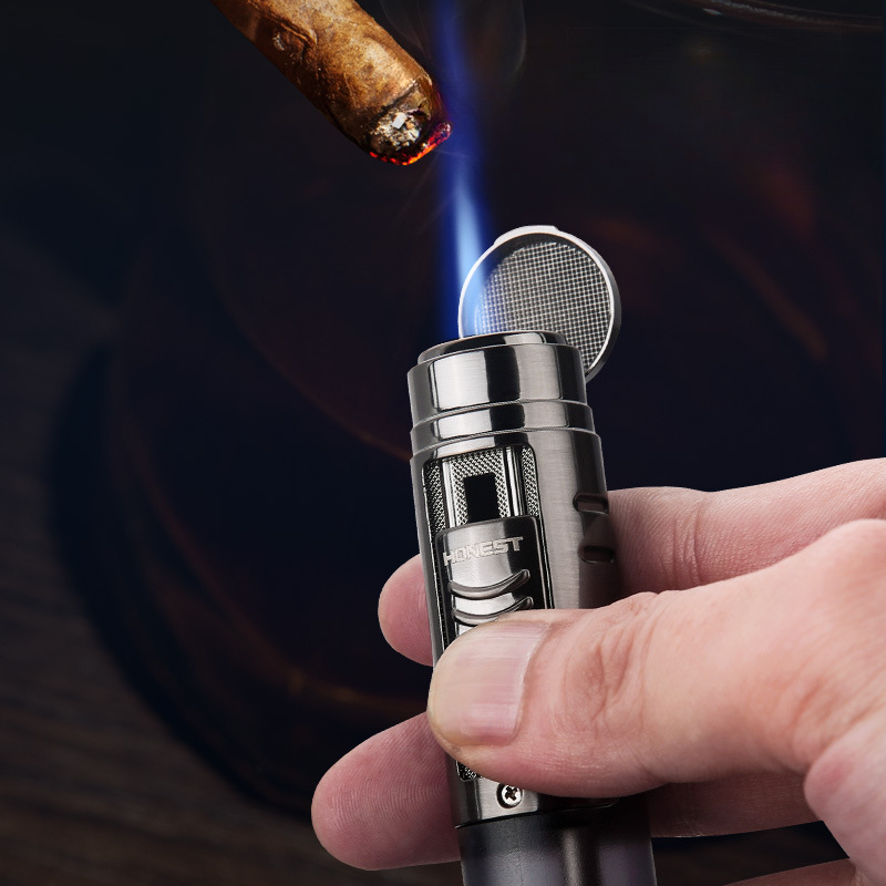JUJUR Pemantik Cerutu Logam Ta - Outdoor Windproof Lighter ulasan dan harga