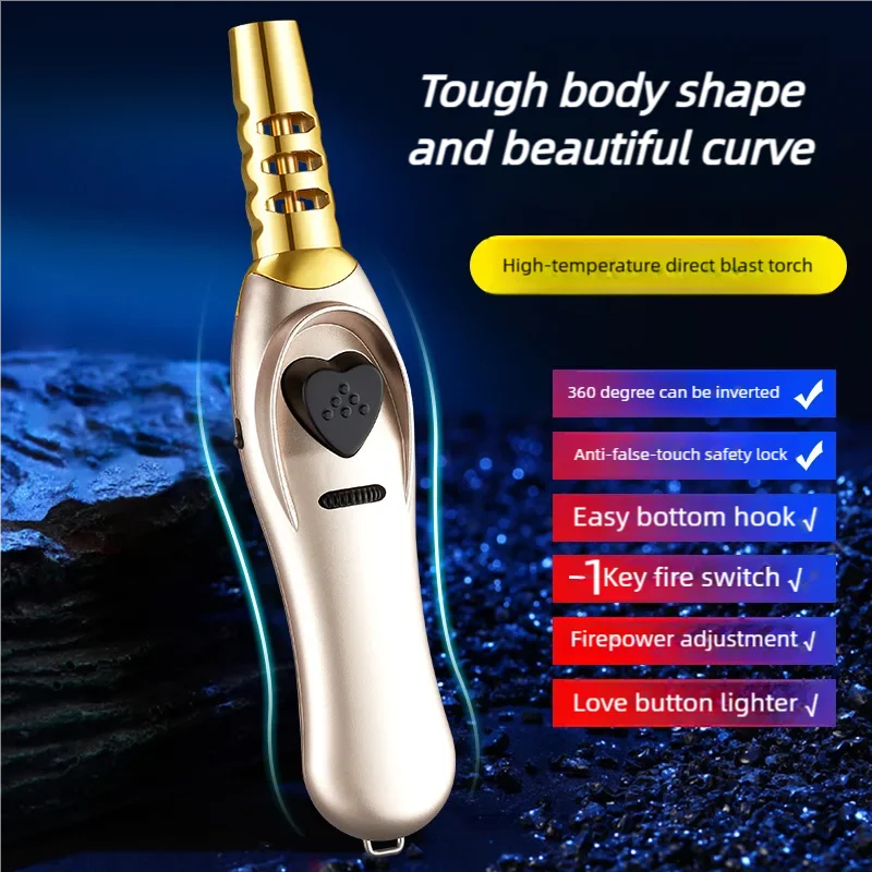 Pemantik Gas Api Tiga Tungku S - Outdoor Windproof Lighter ulasan dan harga