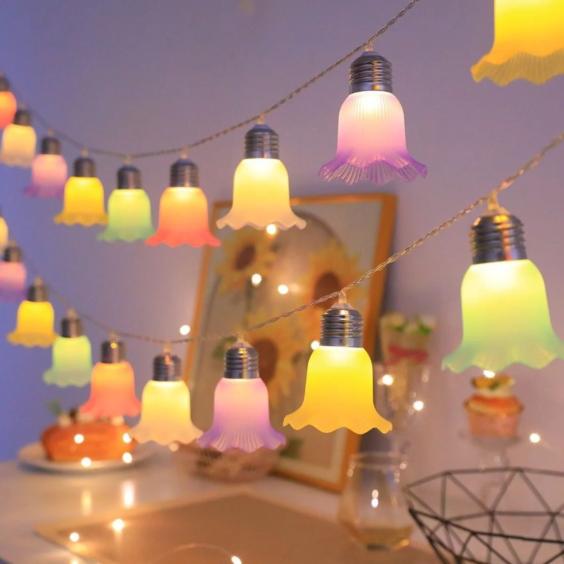 Lampu LED Bentuk Bunga Lonceng - Outdoor Camping Lights String ulasan dan harga