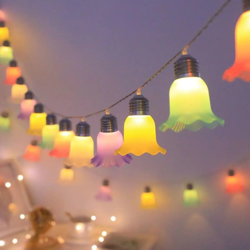 Lampu LED Bentuk Bunga Lonceng - Outdoor Camping Lights String ulasan dan harga