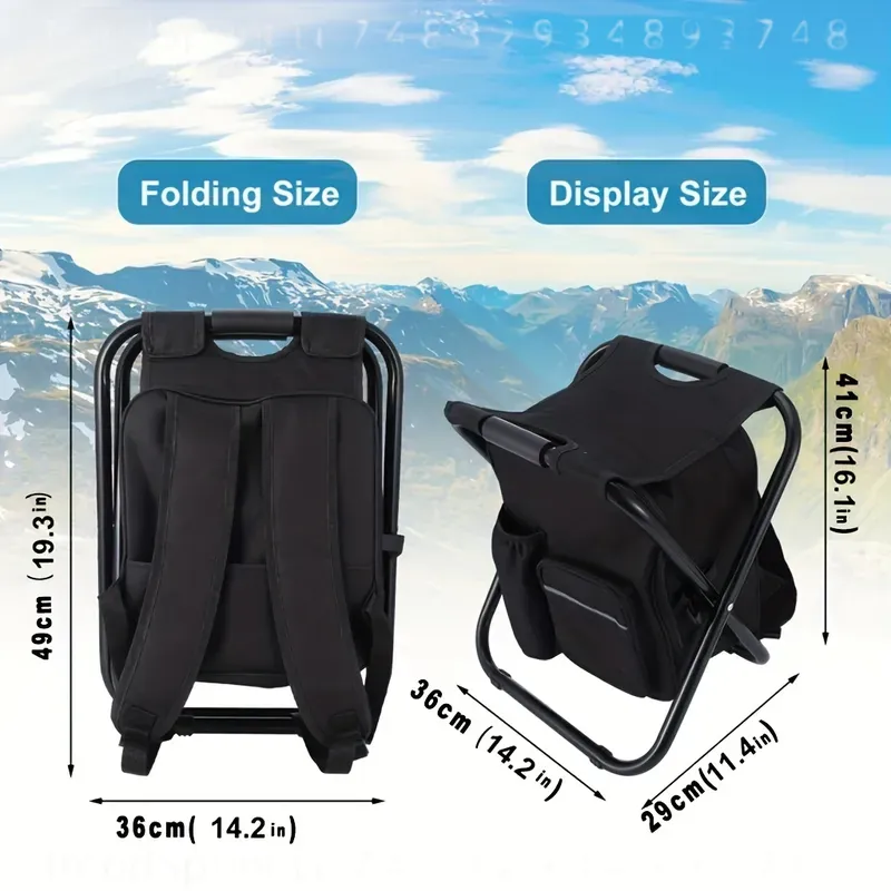 Kursi Ransel Pancing Lipat 2-i - Folding Chair ulasan dan harga