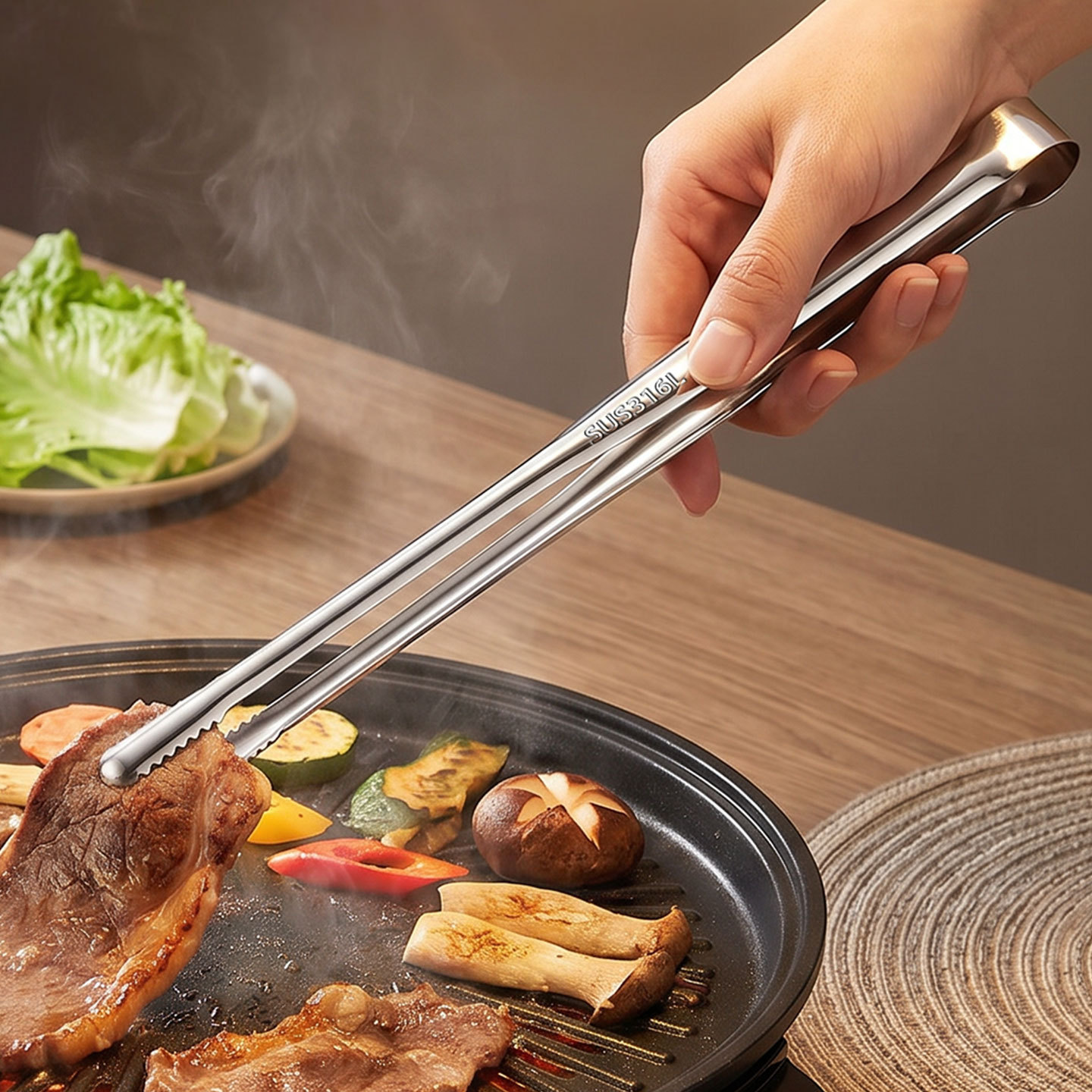 Penjepit Daging untuk Memangga - Camping Quiet ulasan dan harga