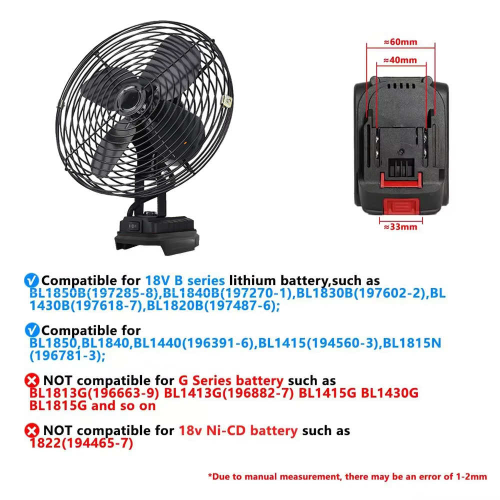 Kipas Camping 6/8In, Kipas Log - Outdoor Camping Fans ulasan dan harga