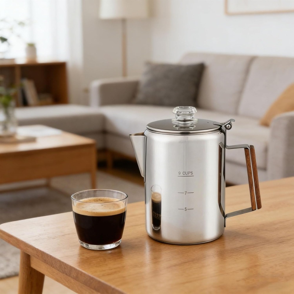 Pot Kopi Perkolator untuk Berk - Camp Percolator Coffee ulasan dan harga