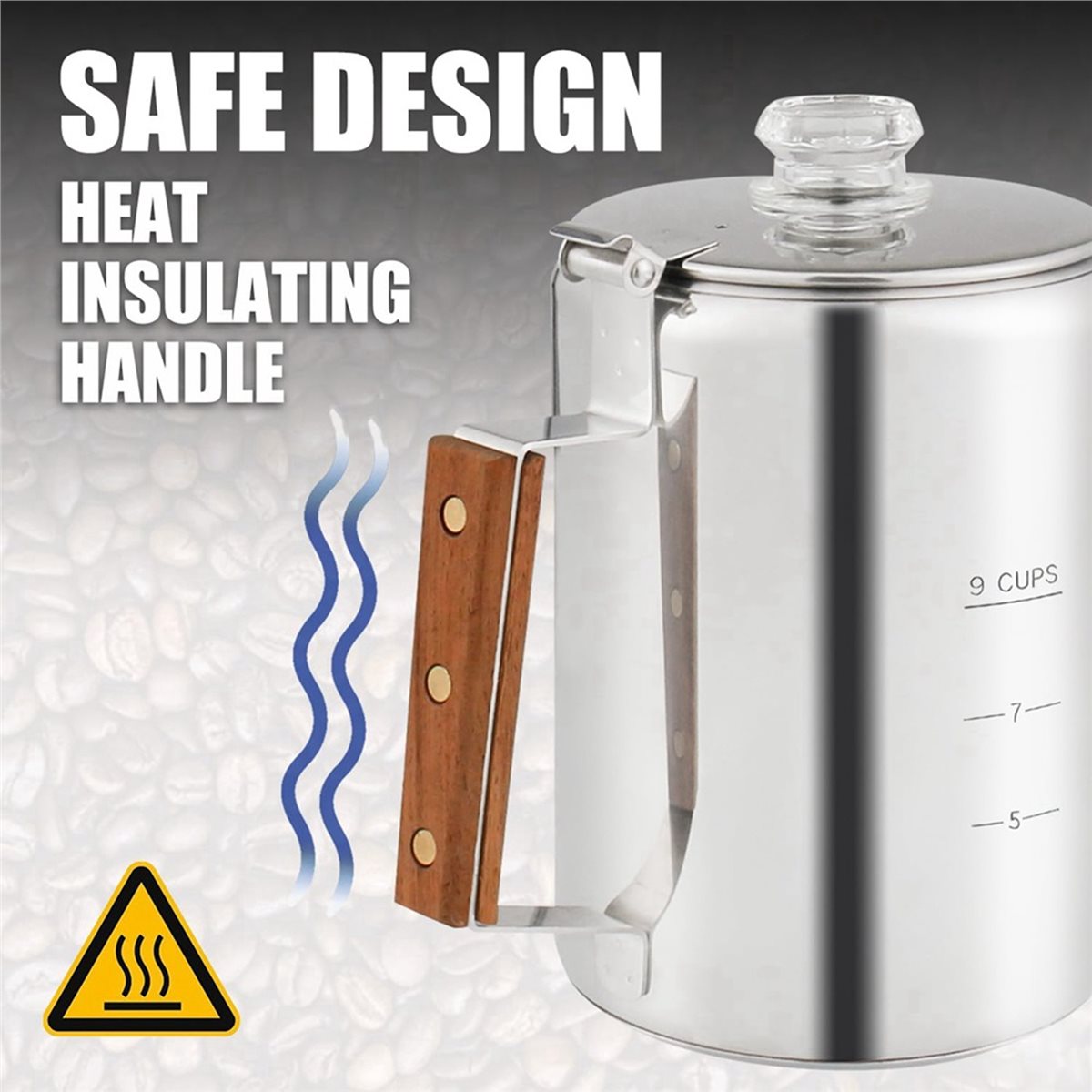Perkolator Kopi Kompatibel unt - Camp Percolator Coffee ulasan dan harga