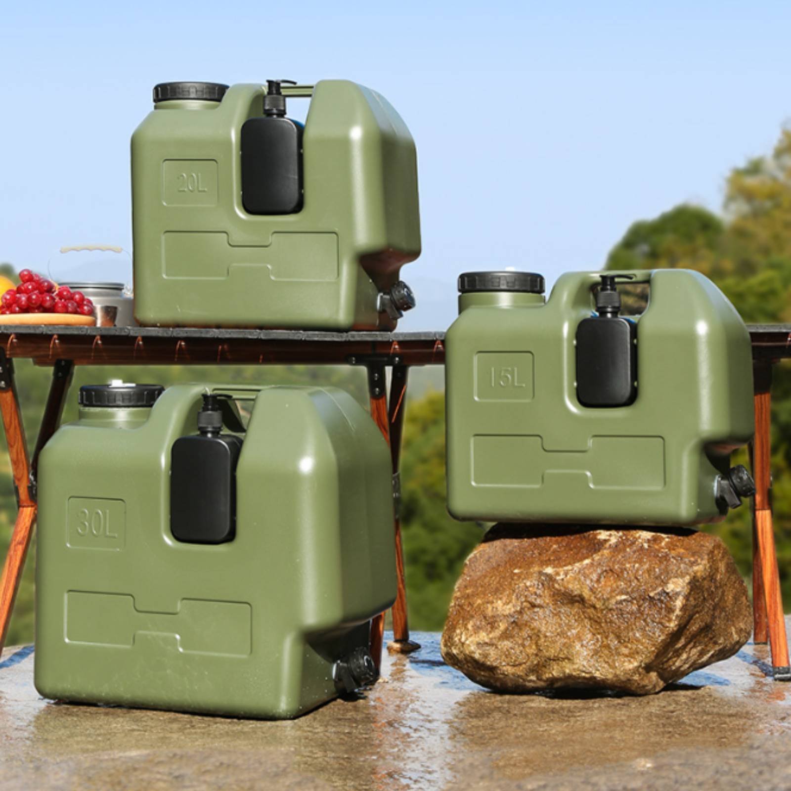 Wadah Air dengan Keran PE Food - Outdoor Camping Food ulasan dan harga
