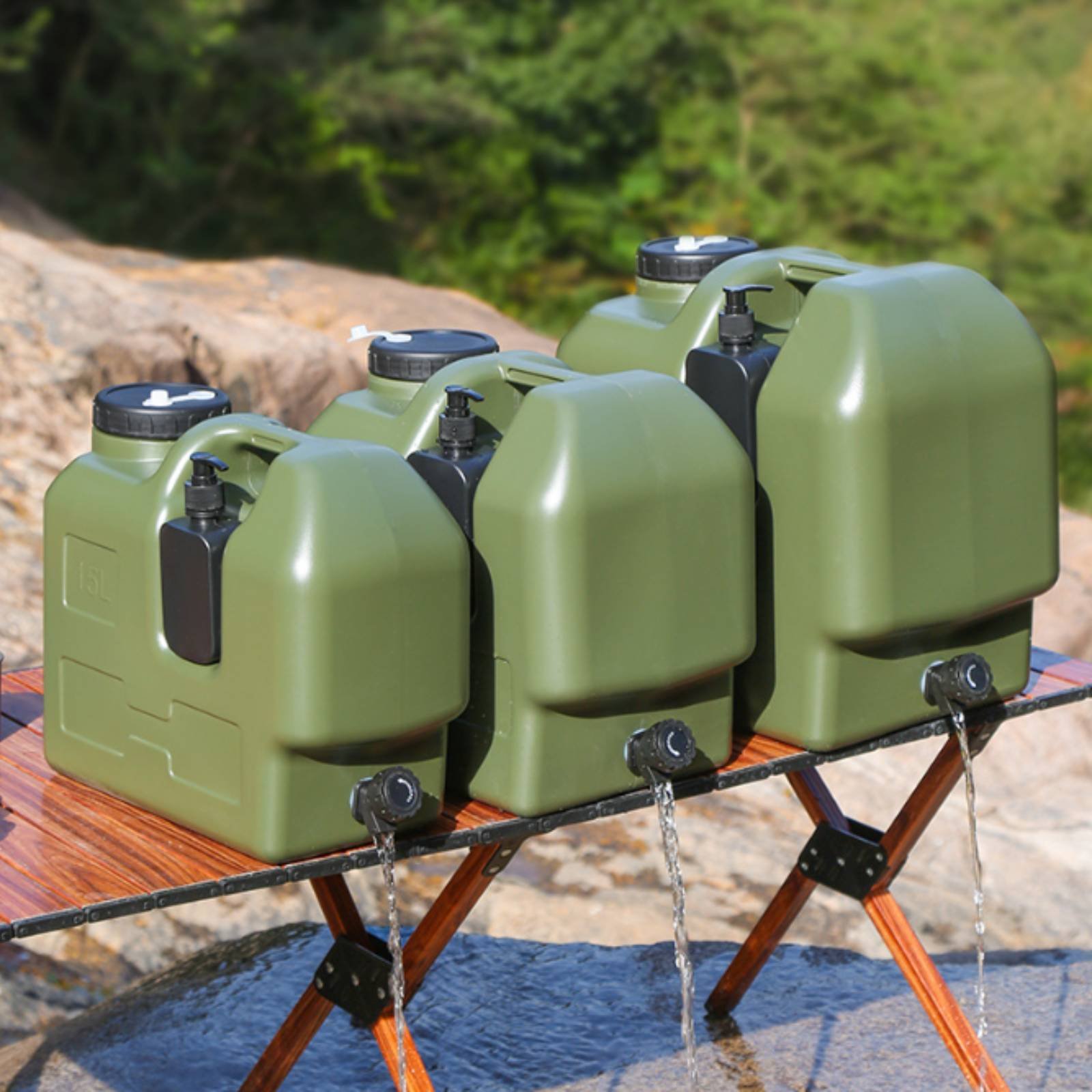 Wadah Air dengan Keran PE Food - Outdoor Camping Food ulasan dan harga