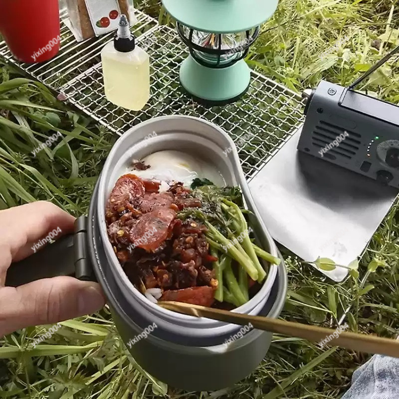 Kotak Bento Terpisah untuk Ber - Outdoor Camping Food ulasan dan harga