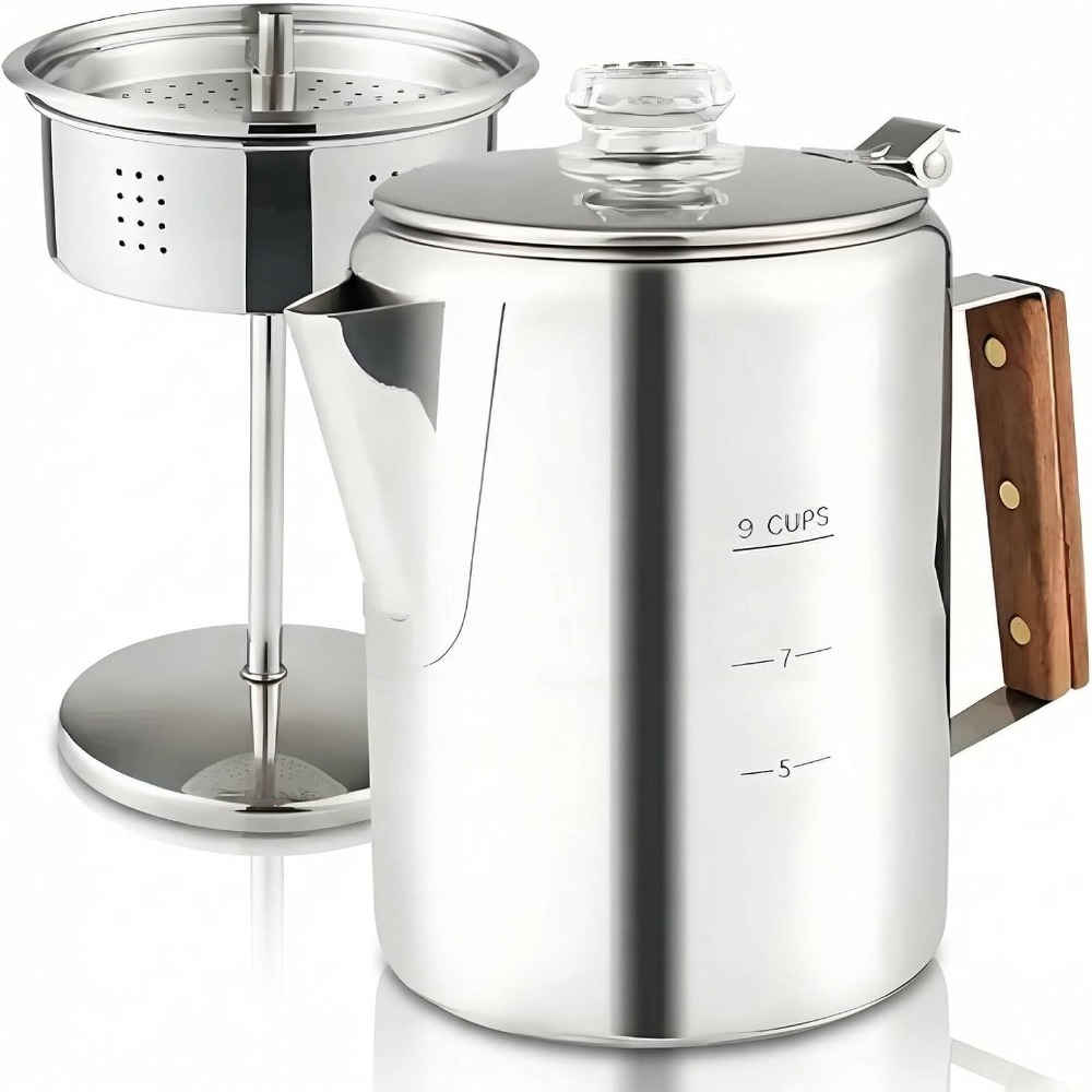 Kapasitas 9 cangkir, alat pemb - Camp Percolator Coffee ulasan dan harga