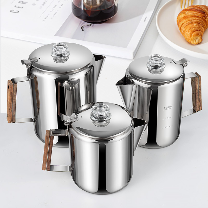 Ketel Kopi Camping dari Baja A - Camp Percolator Coffee ulasan dan harga