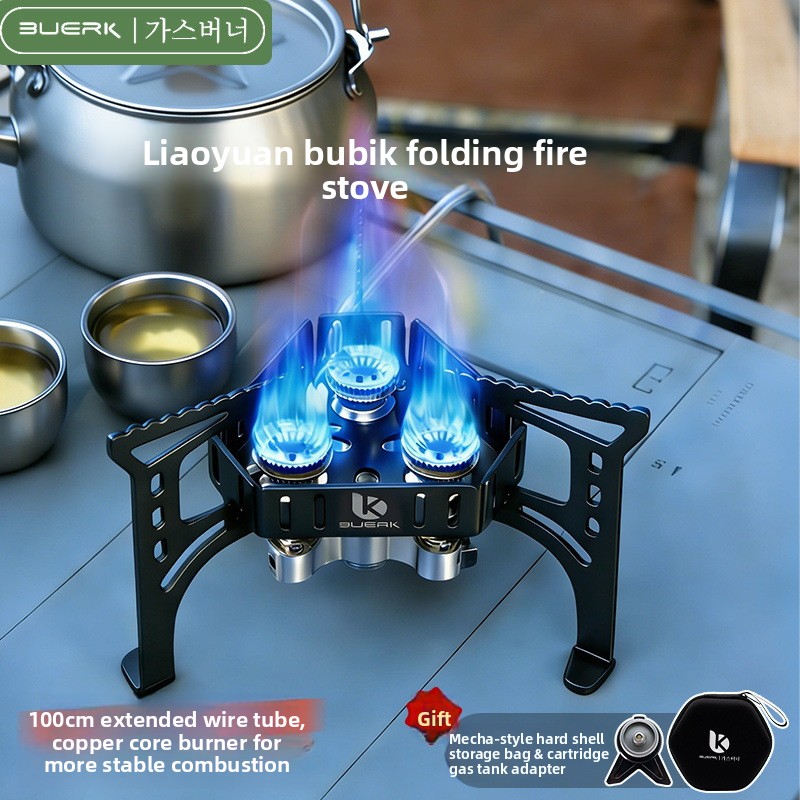Kompor Gas Lipat Portabel 6500 - Outdoor Camping Solo ulasan dan harga