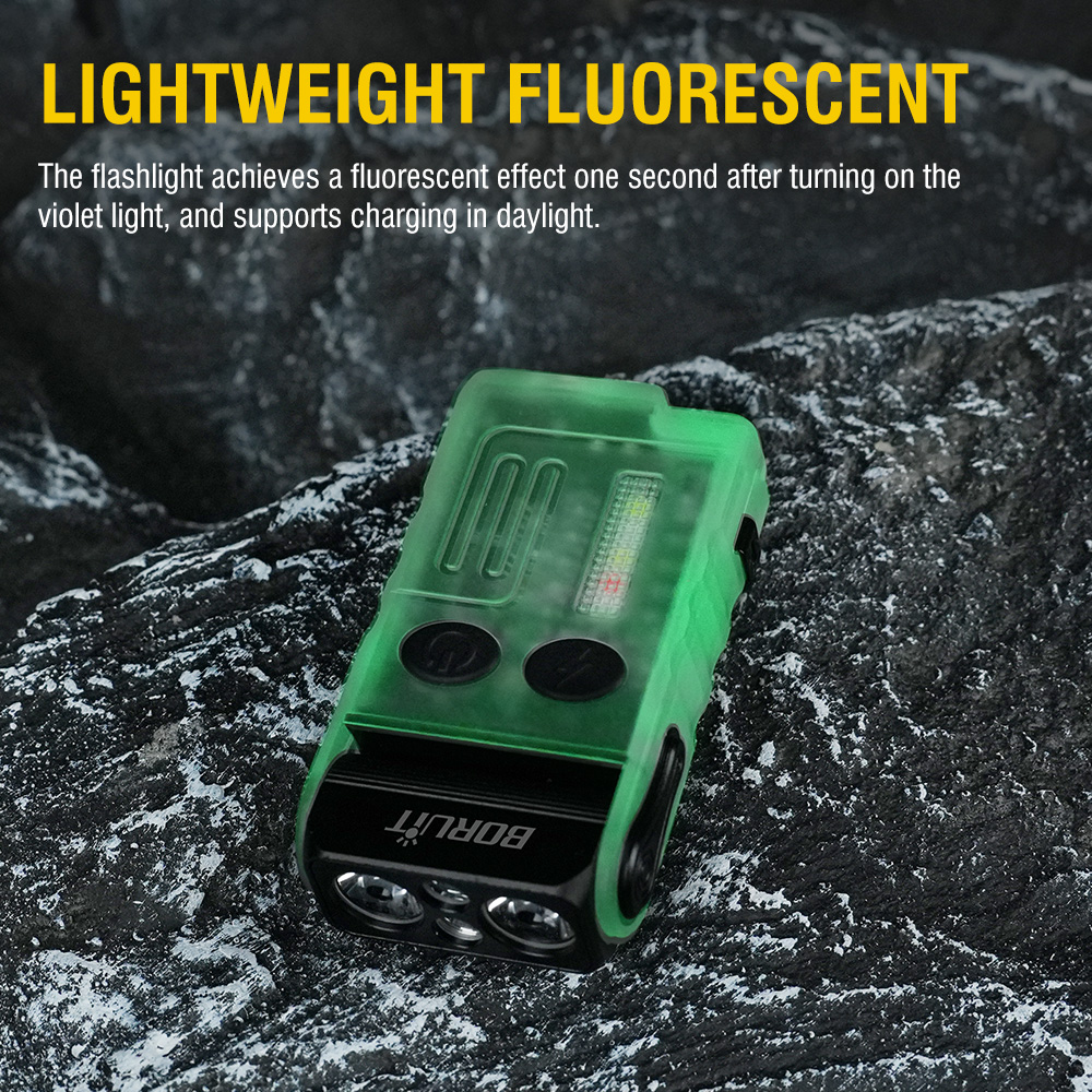 BORUiT V20 Fluorescence Buzzer - Headlamp ulasan dan harga