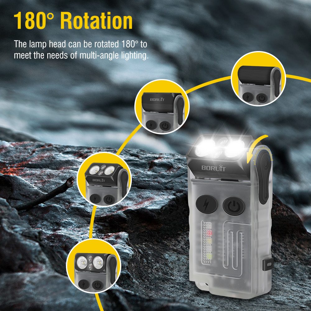 BORUiT V20 Fluorescence Buzzer - Headlamp ulasan dan harga