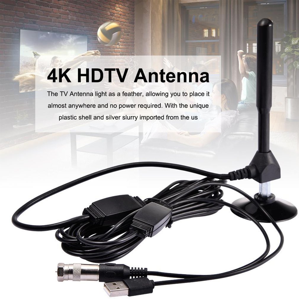 Kotak antena TV 4K FM/VHF/UHF, - Outdoor Camping Tv ulasan dan harga