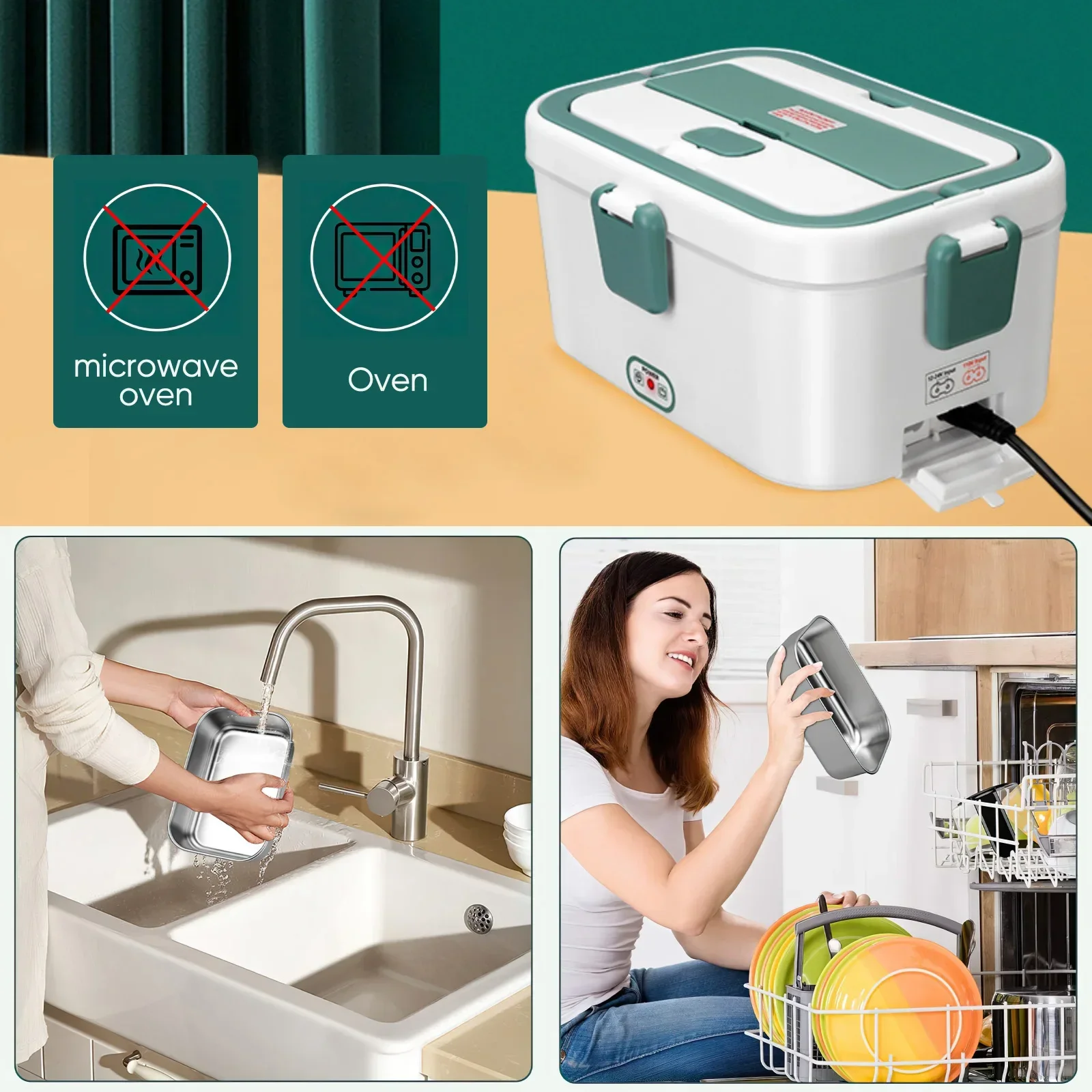 Kotak makan siang listrik, pen - Outdoor Camping Food ulasan dan harga