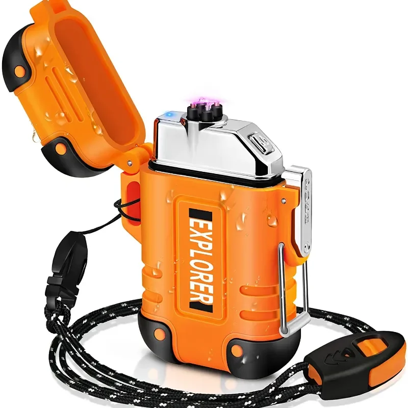 2023 baru tahan air Double Arc - Outdoor Windproof Lighter ulasan dan harga