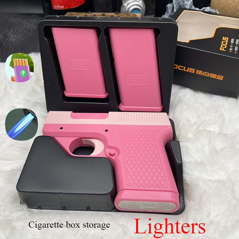 Kotak Rokok Bentuk Pistol untu - Outdoor Windproof Lighter ulasan dan harga