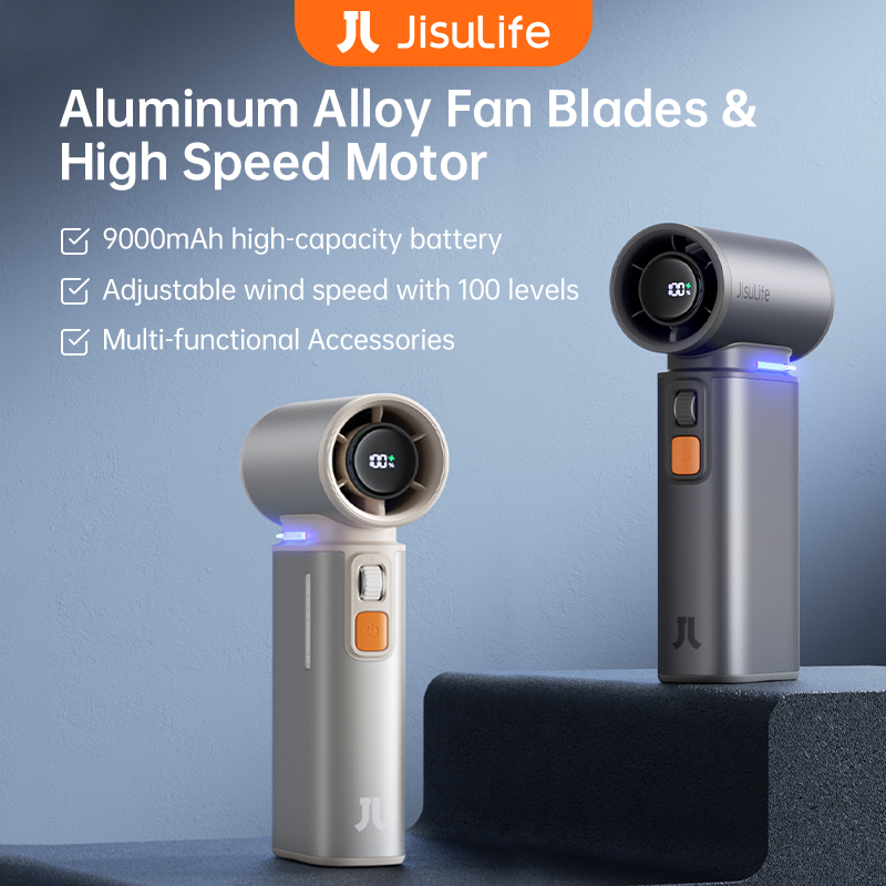 JISULIFE kipas genggam Turbo p - Outdoor Camping Misting Fan ulasan dan harga