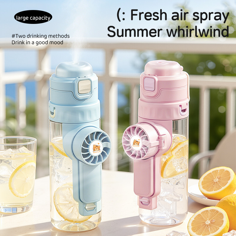 Botol Air Semprot 2-in-1 untuk - Outdoor Camping Misting Fan ulasan dan harga