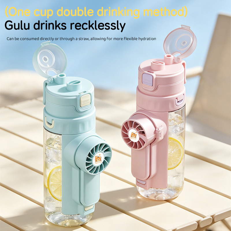 Botol Air Semprot 2-in-1 untuk - Outdoor Camping Misting Fan ulasan dan harga