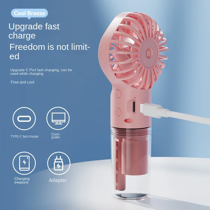 Kipas Genggam Mini Kipas Gerim - Outdoor Camping Misting Fan ulasan dan harga