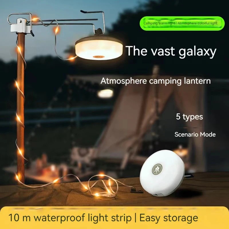 Lampu LED Outdoor 10M Tahan Ai - Outdoor Camping Lights String ulasan dan harga