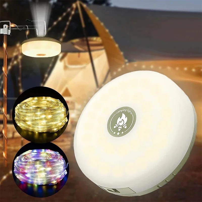 Lampu Camping LED 4-in-1, Lamp - Outdoor Camping Lights String ulasan dan harga